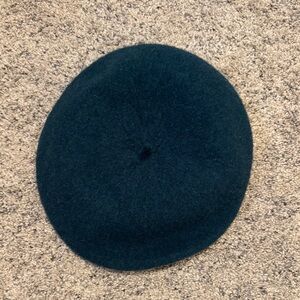 Anthropologie Beret Teal One Size